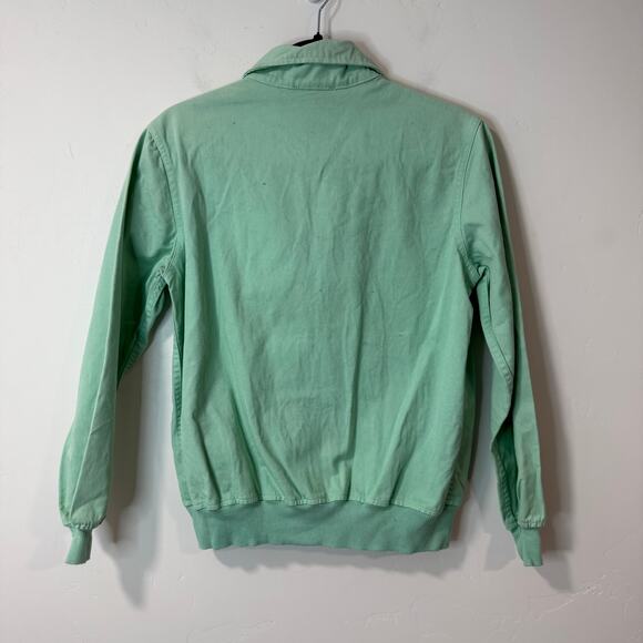 Big Bud Press Work Wear Jacket Bomber Mint Green Small Cotton Full Zip Mechanic - Picture 2 of 7